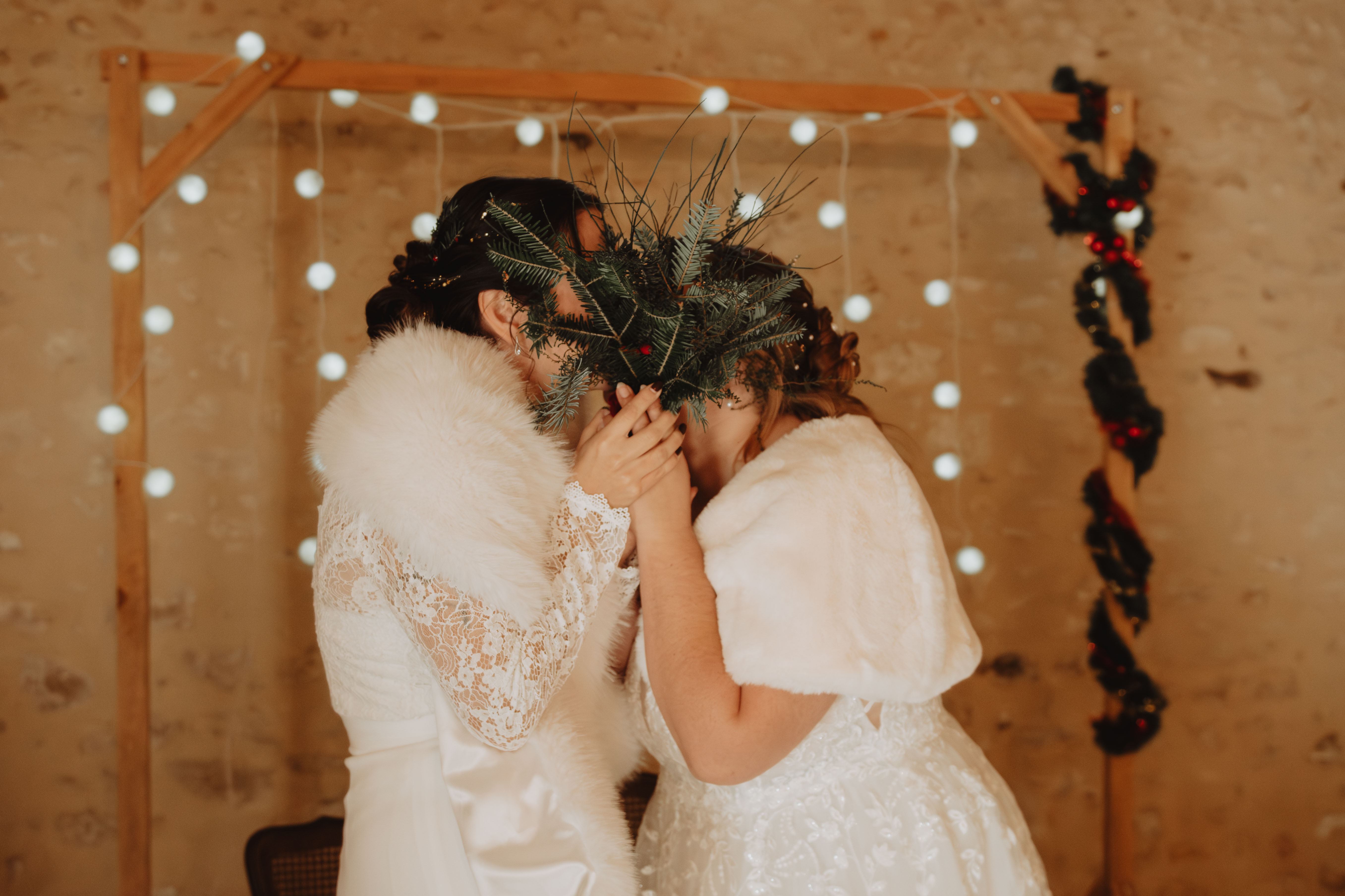 Elopement de Noël au domaine de la Pinière